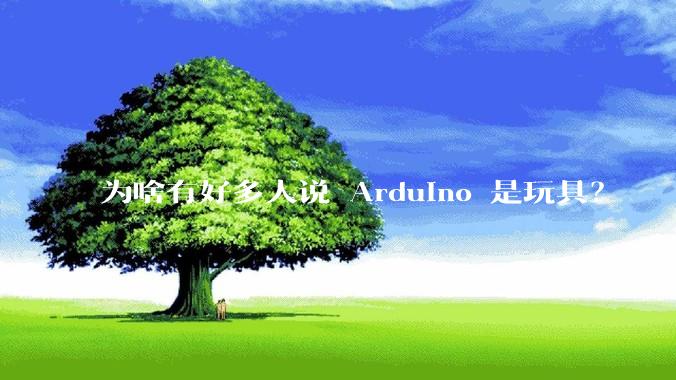 为啥有好多人说 Arduino 是玩具？